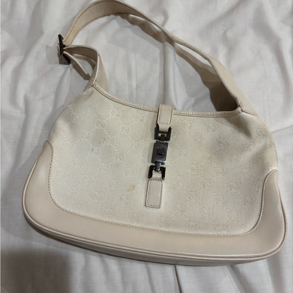 White Gucci Jackie Bag